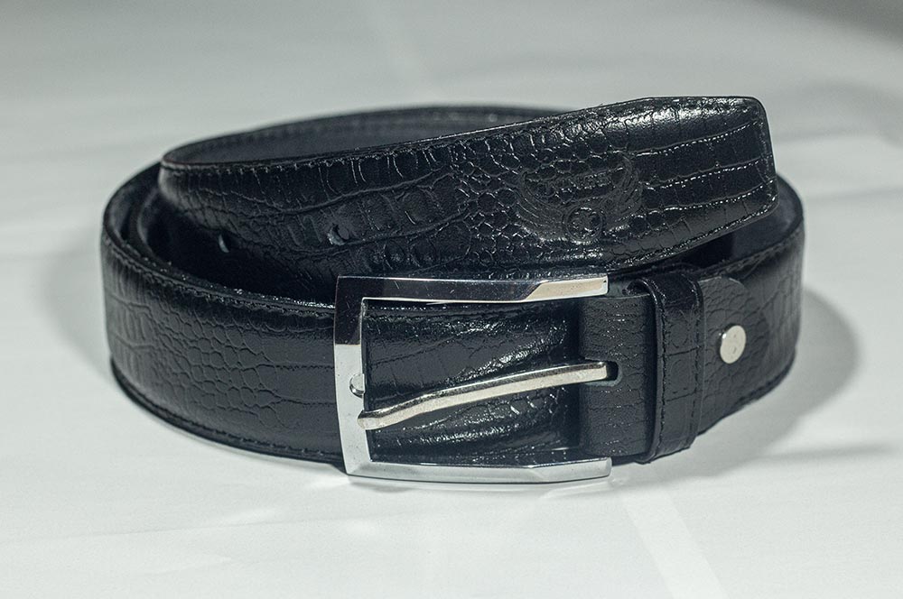 Belt Black Rough CASUAL 35mmBL 101 white