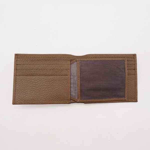 Dark Camel Leather Wallet op1