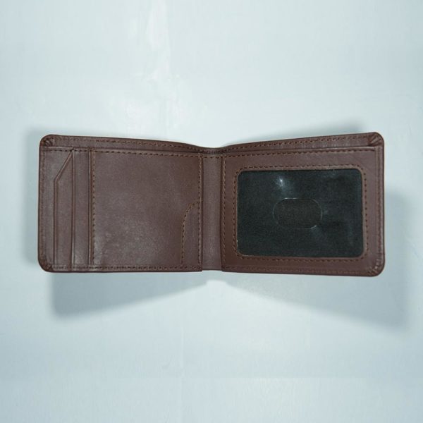 Leather Wallet for Men Dark Brown op