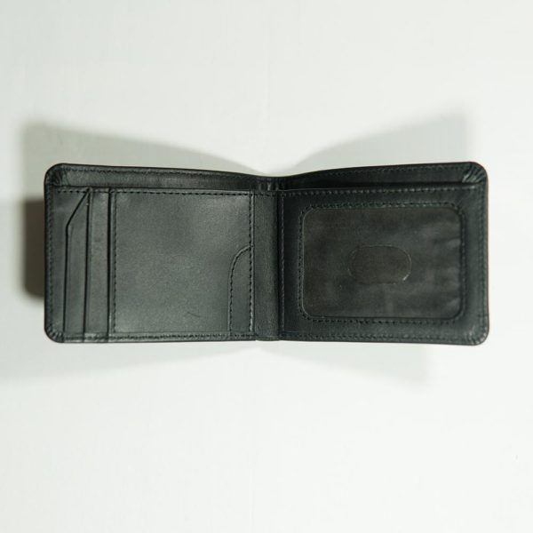 Leather Wallets Black Plain op