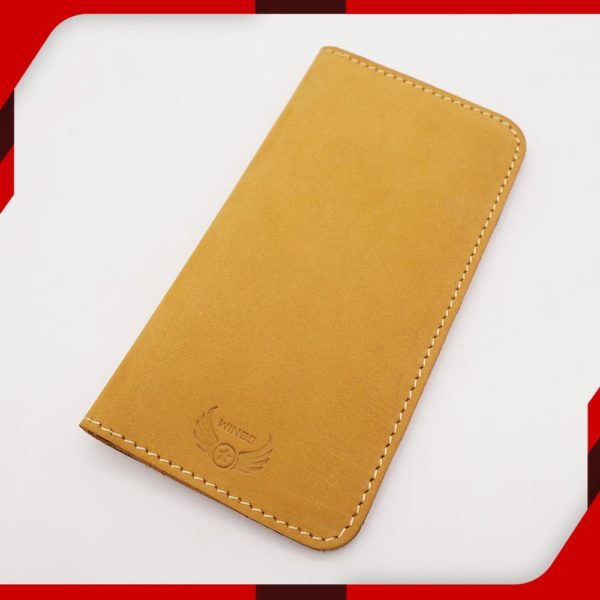 Long Camel Leather Wallet main