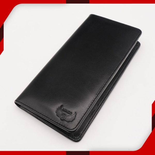 Pro Long Black Leather Wallet main