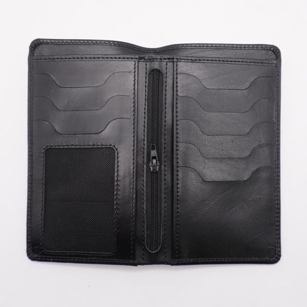 Pro Long Black Leather Wallet op1