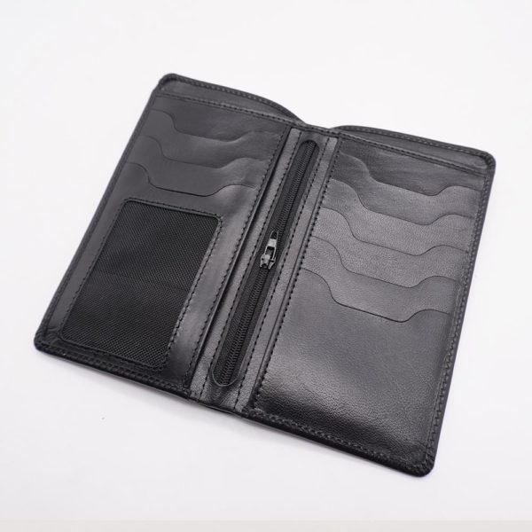 Pro Long Black Leather Wallet op2