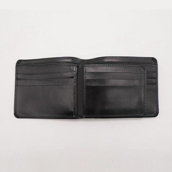 Sparkling Black Leather Wallet op1