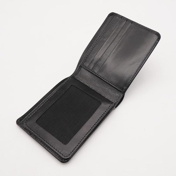 Sparkling Black Leather Wallet op4