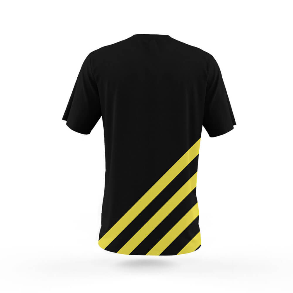 T-shirt Yellow Stripe Tee 409 Back scaled