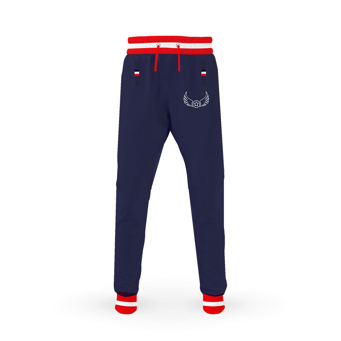 WINGS Trouser Red Blue Tracksuit