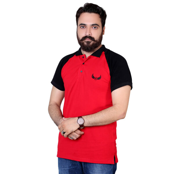 Sporty Red Polo Tshirts for Men R01