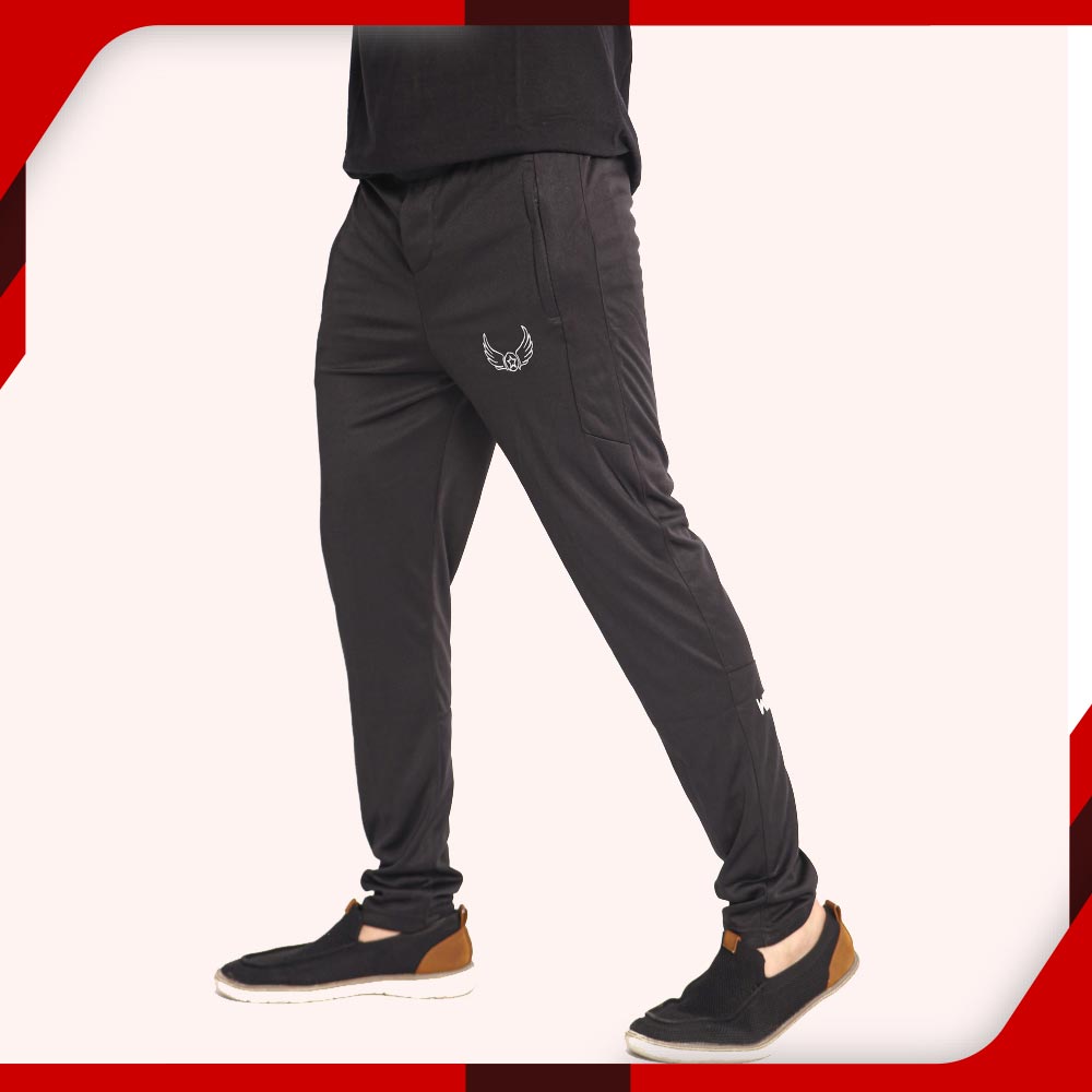 Wings Black Trousers for Men Best Sports Trousers For Men in Pakistan