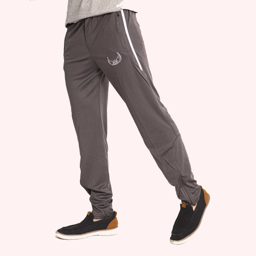Zipper Grey Trouser for Men