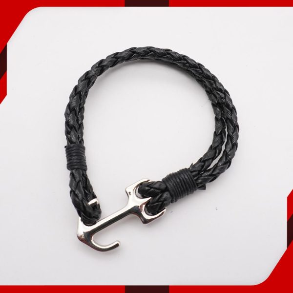 Anchor Black Bracelet main