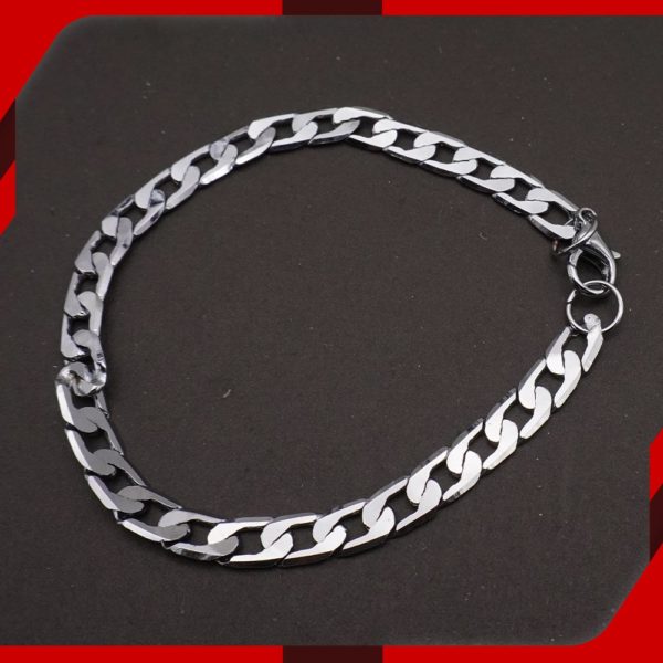 Cobra Silver Chain Bracelet main