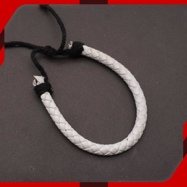 Leather White Bracelet main