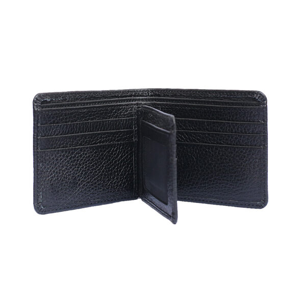 Texture Black Leather Wallet 03