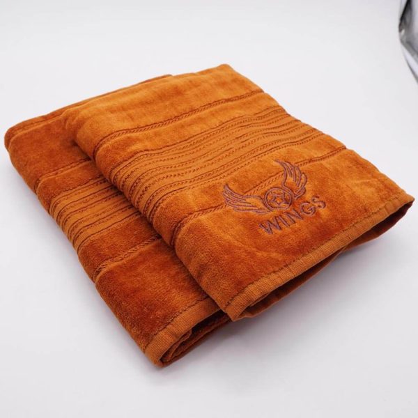 Brown Velvet Cotton Towel 3