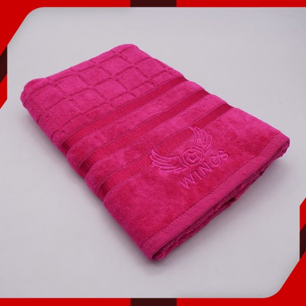 Chess Pink Velvet Cotton Towel 2