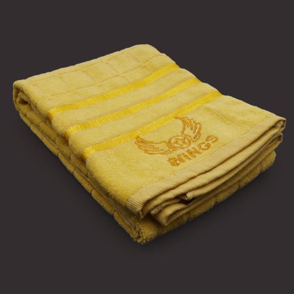 Chess Yellow Velvet Cotton Towel 3
