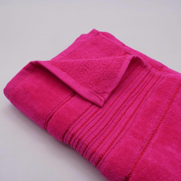 Pink Velvet Cotton Towel 2