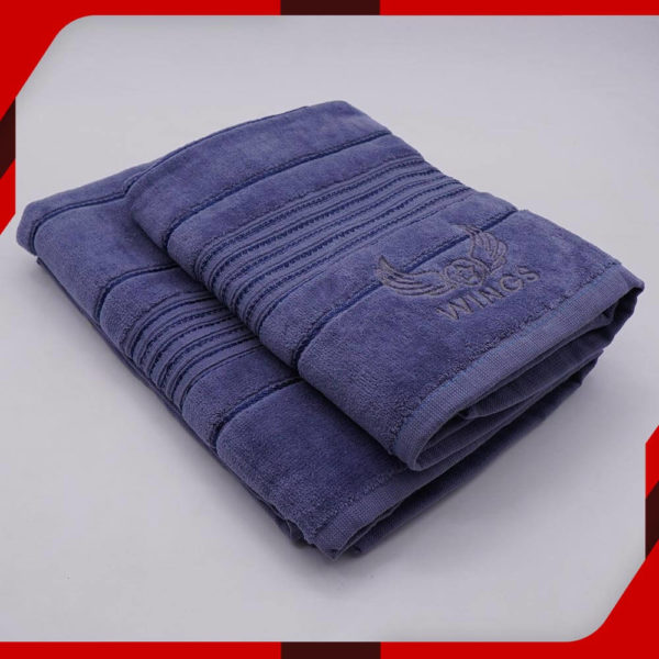 Purple Velvet Cotton Towel main
