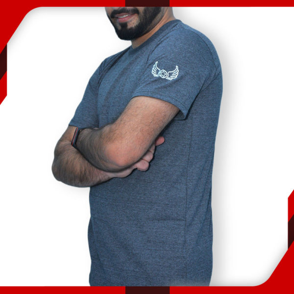 Wings Charcoal T Shirt for Men 002