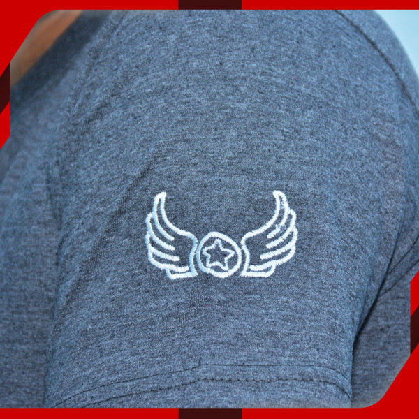 Wings Charcoal T Shirt for Men 004