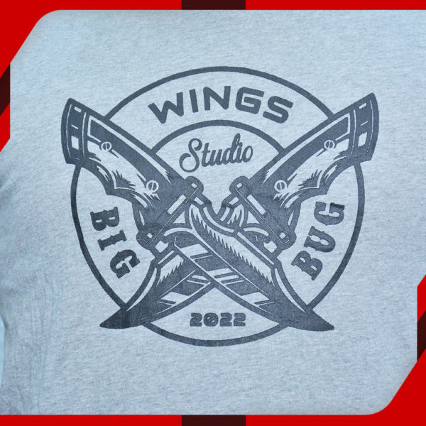 Wings Light Grey T Shirt for Men Dagger 002