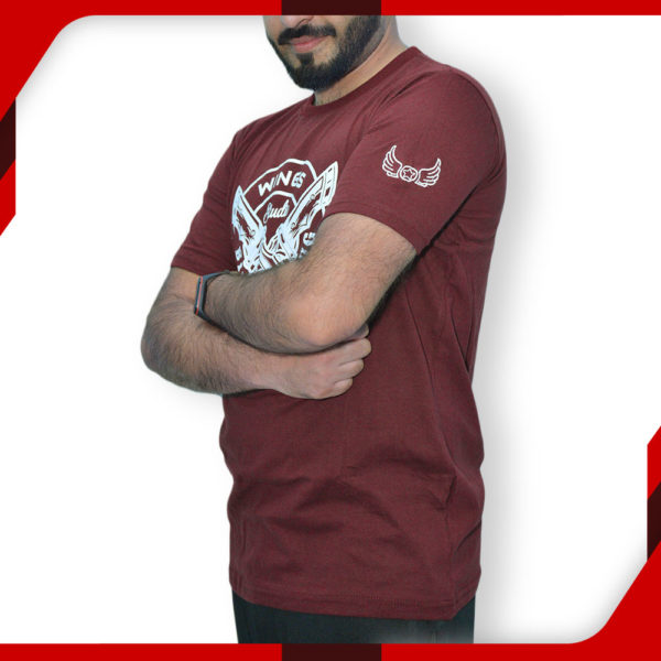 Wings Maroon T Shirt for Men Dagger 002