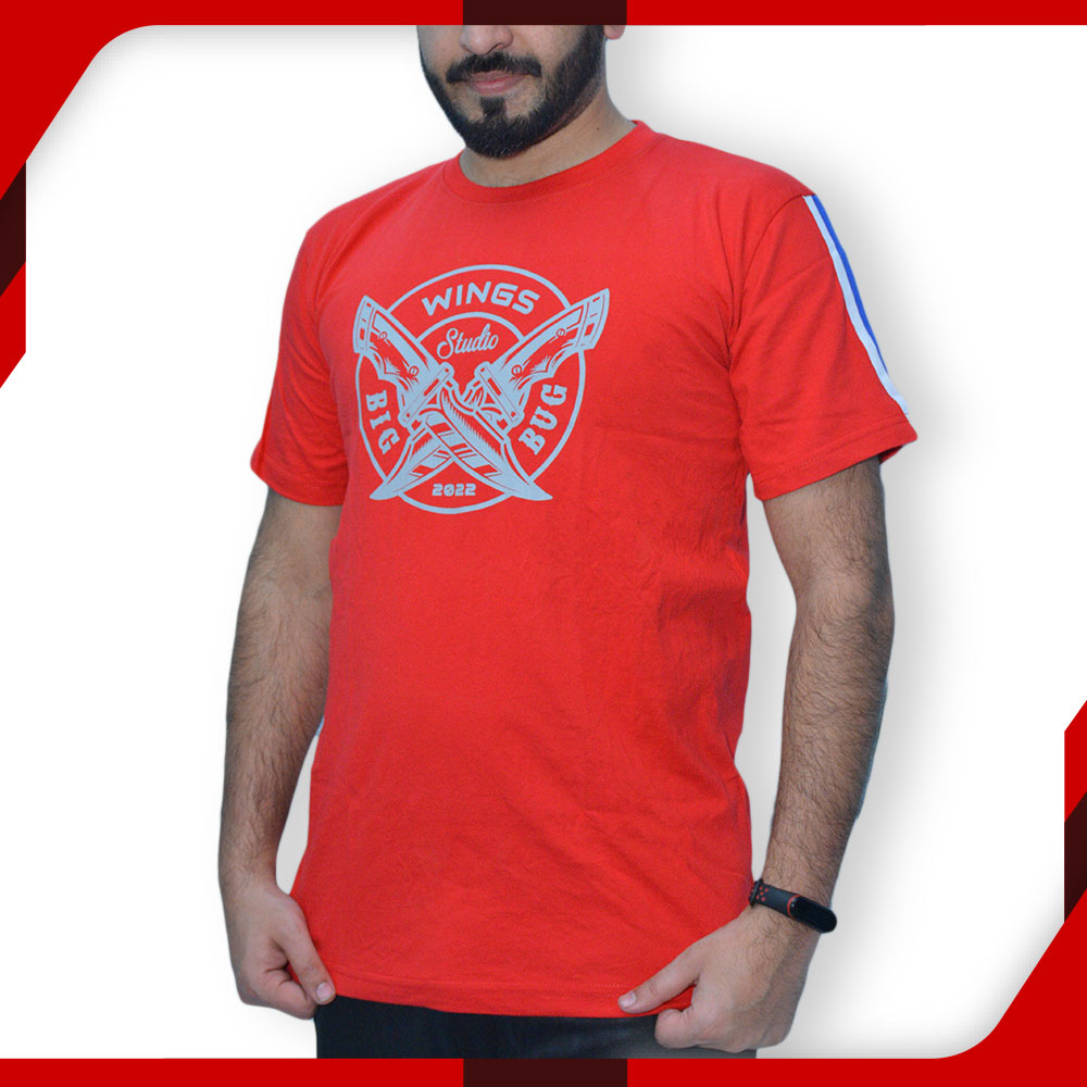 Best T-Shirts for Men Dagger Red Tee 424