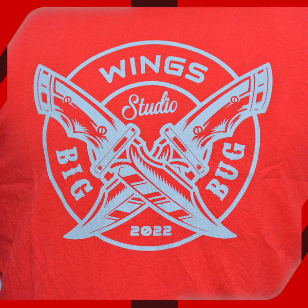 Wings Red T Shirt for Men Dagger 004