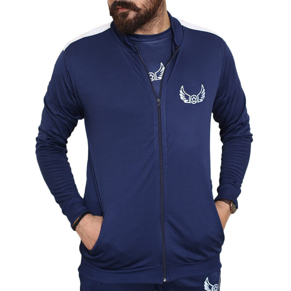 Blue Panel Sports Jacket for Men 01