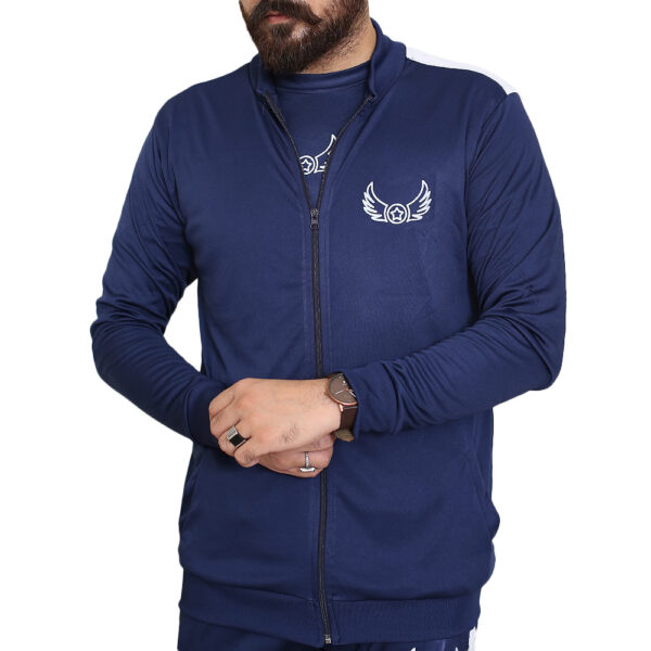 Blue Panel Sports Jacket for Men 02