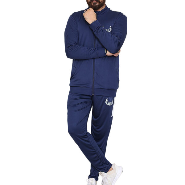 Blue Panel Sports Tracksuits for Men 01