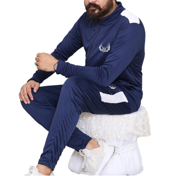 Blue Panel Sports Tracksuits for Men 02