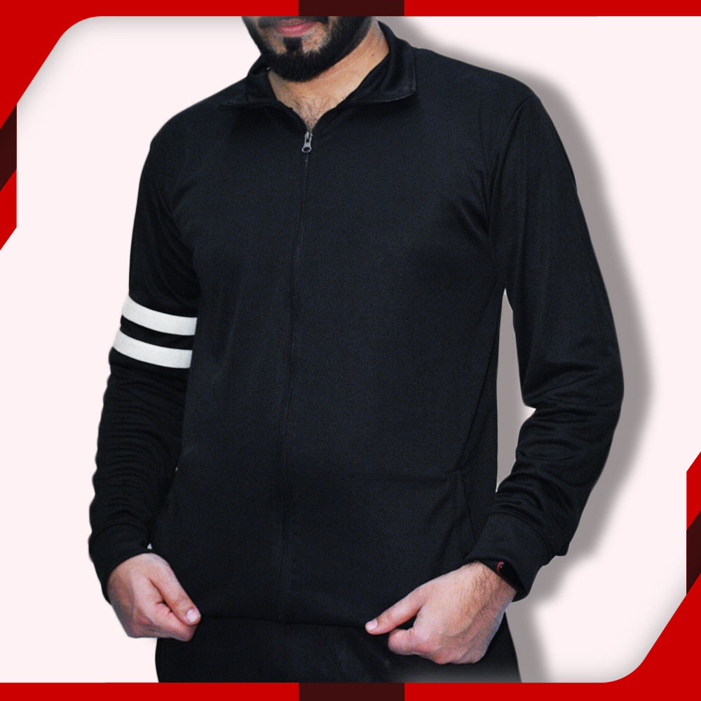 Black Sports Jacket for Men | Gym Jogging Jacket in Pakistan