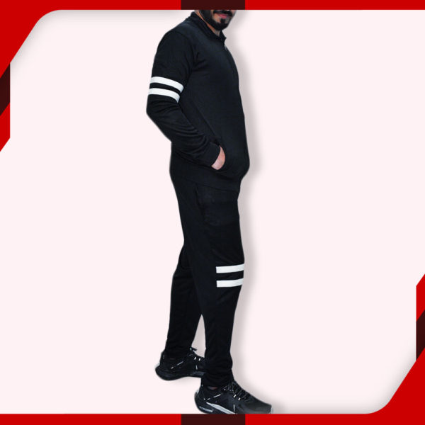 WINGS Black Sports Tracksuit for Men 02