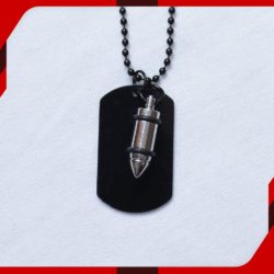 Bullet Army Tag Locket for Men