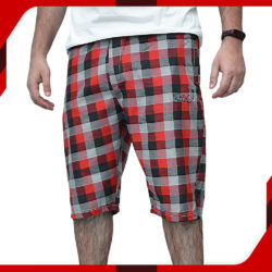Grey Cotton Shorts For Men