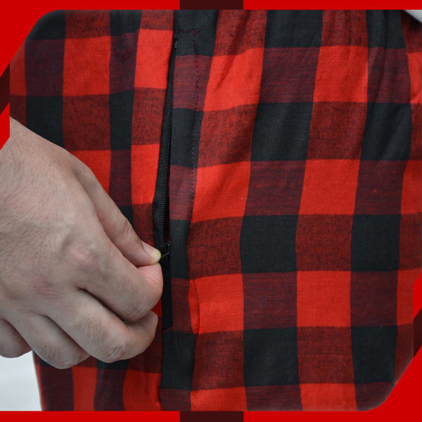 Red Cotton Shorts For Men 03 1