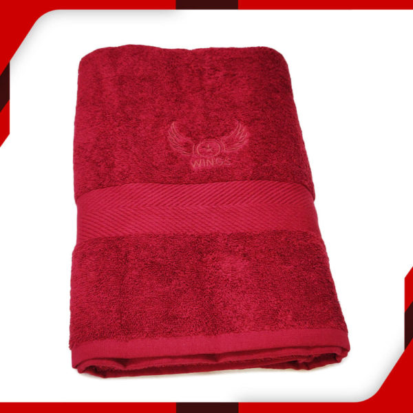 Maroon Cotton Towel 27x54 02
