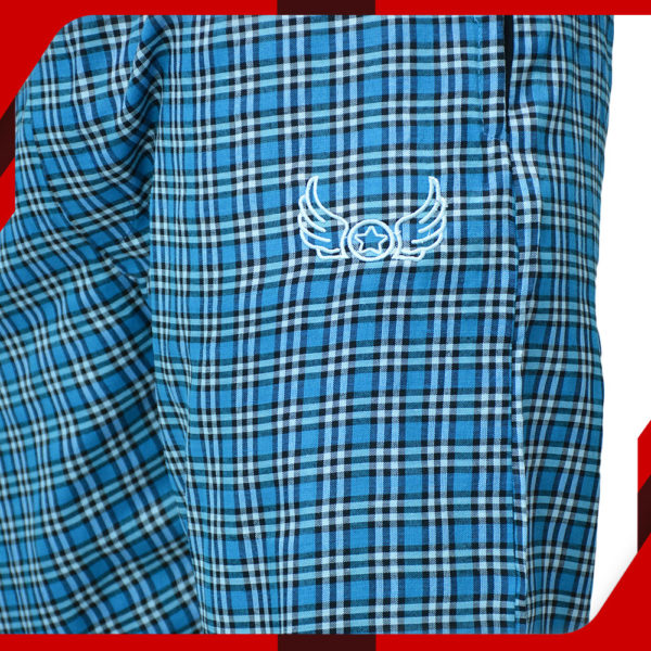 Cross Blue Cotton Shorts For Men 02