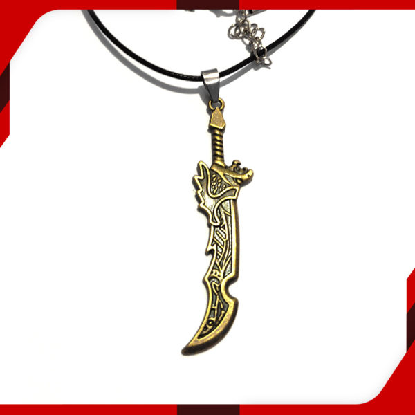 Gold Dragon Sword Locket for Men 01