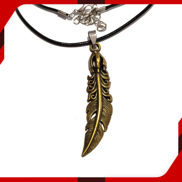 Gold Feather Locket for Men 01