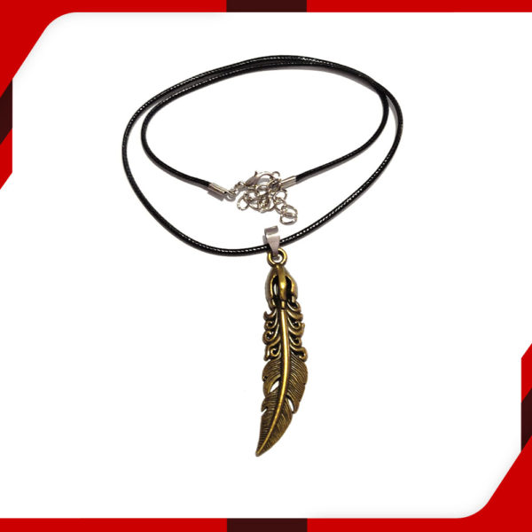 Gold Feather Locket for Men 02