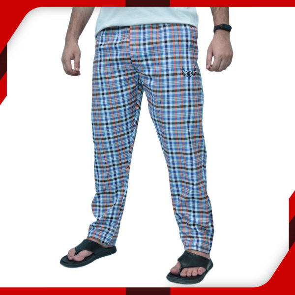 Peach Cotton Trousers For Men 01