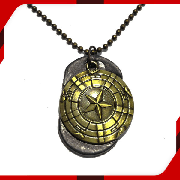 Shield Leather Tag Locket for Men 01