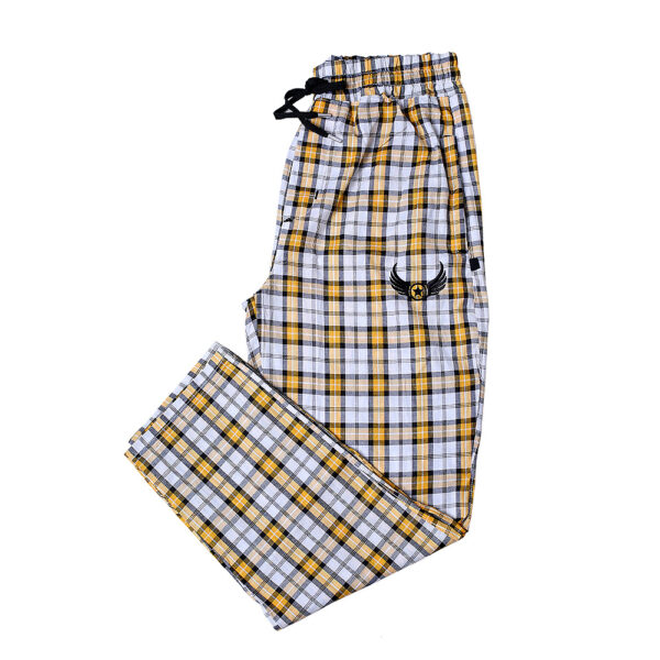 Yellow Cotton Trousers For Men Y01