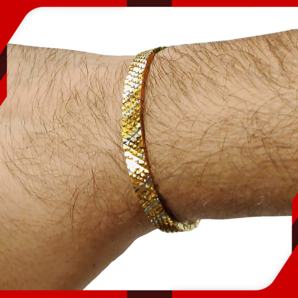 Gold Shine Stainless Steel Bracelet for Men 01