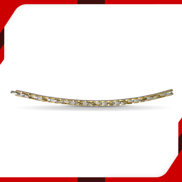 Gold Silver Stainless Steel Bracelet for Men 02