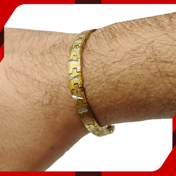 Gold Stainless Steel Bracelet for Men 01